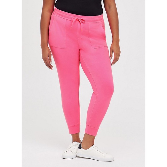 Torrid Classic Fit Jogger Super Soft Fleece Mid-Rise Paint NWT - Picture 1 of 8